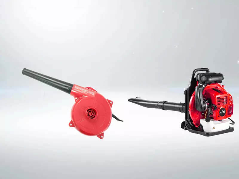 New High-powered 600 W 75 MPH Mini Garage Blower w/ Vacuum Bag and Nozzle,  Red