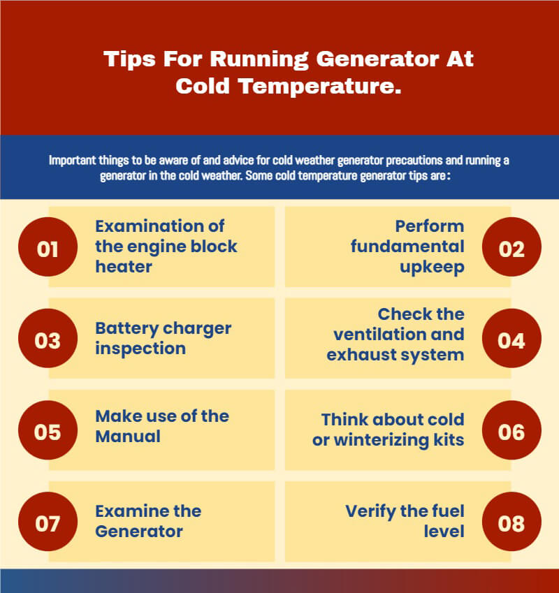running generators at cold temperature