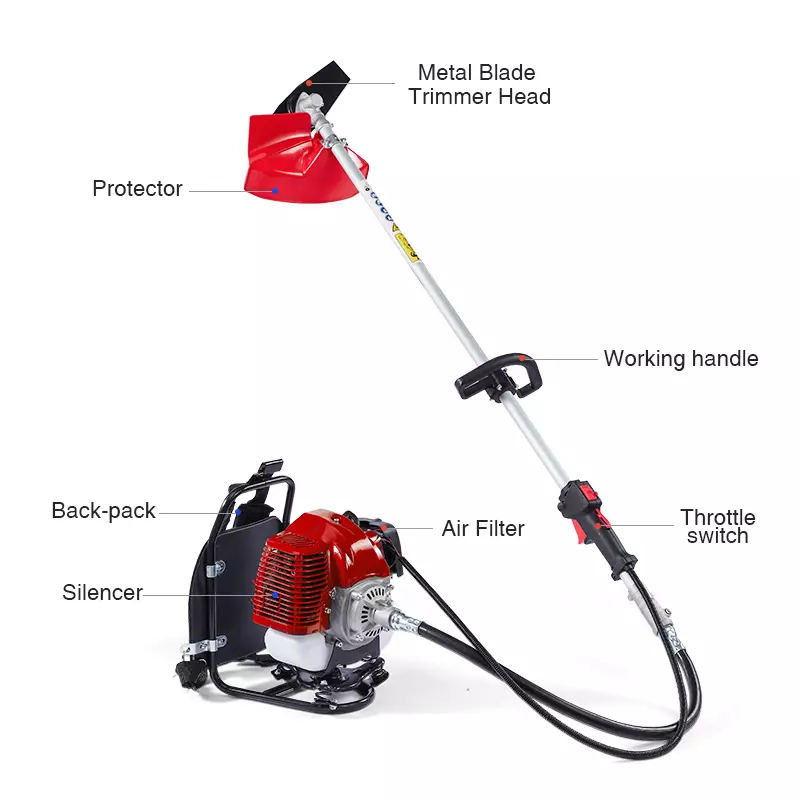 heavy duty petrol engine brush cutter