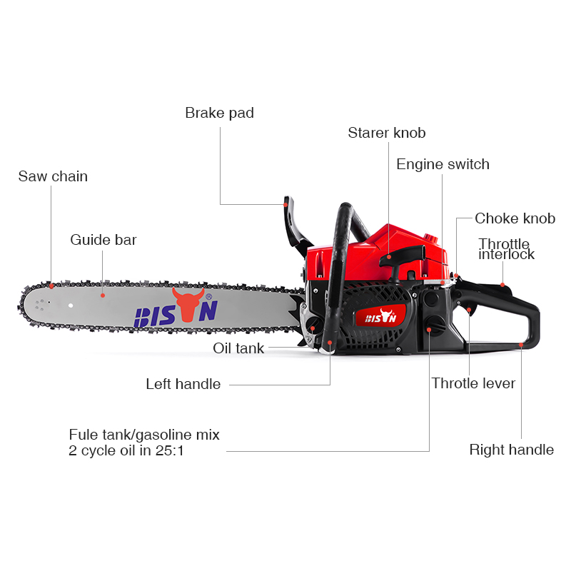 18in. petrol chain saw