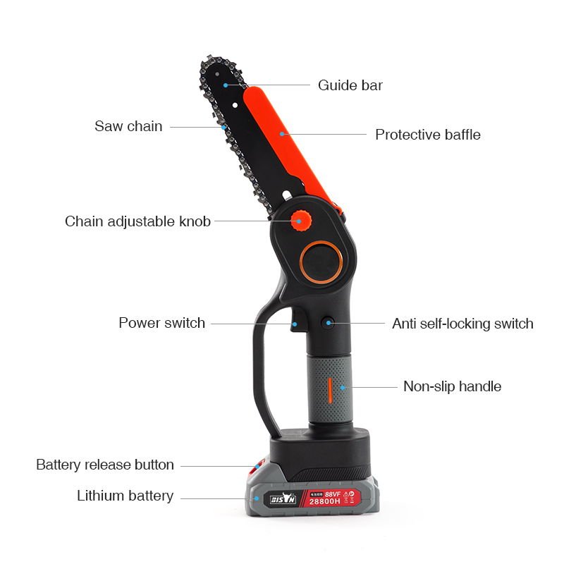 4 inch small electric chainsaw