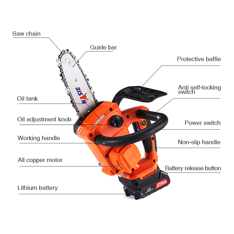8 inches pruning chainsaw