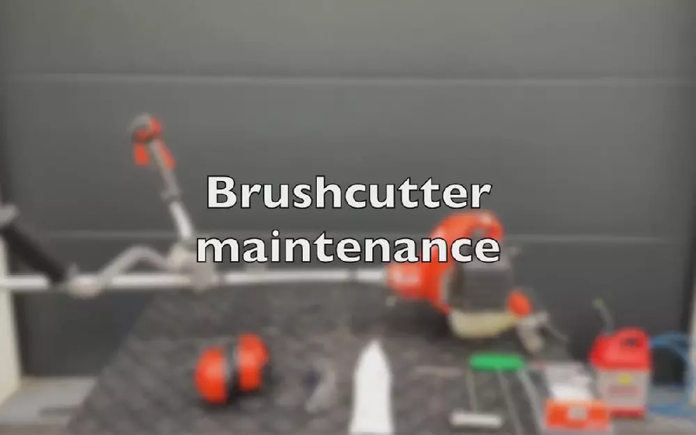 How do you maintain a brush cutter?