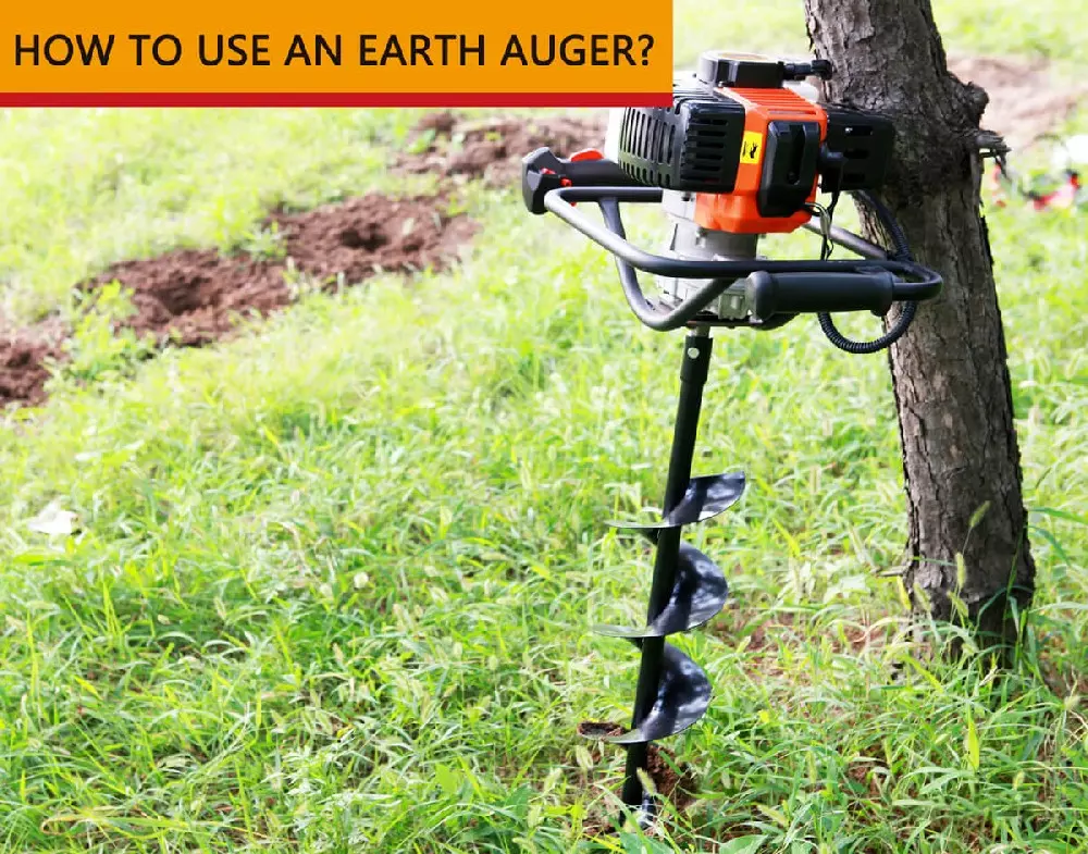 How to use an earth auger BISON