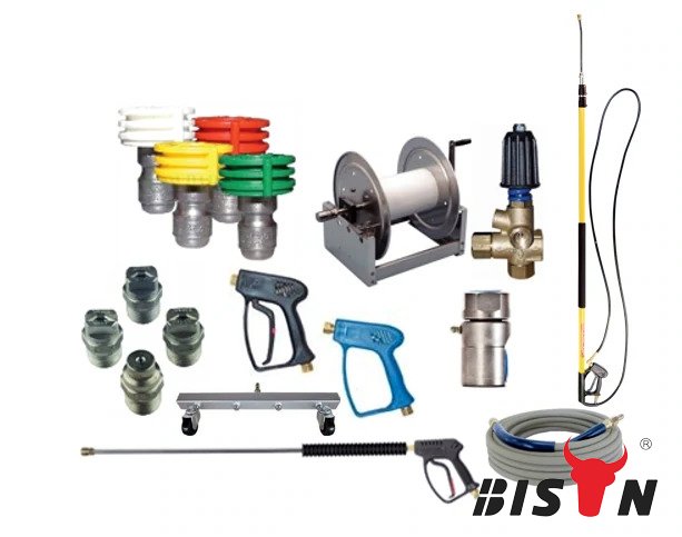 What accessories are available for my BISON pressure washer?