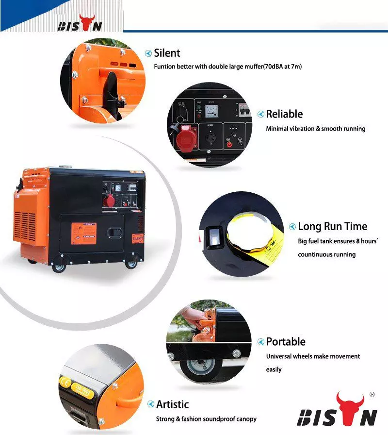 5,5KW tyst dieselgenerator fördelar